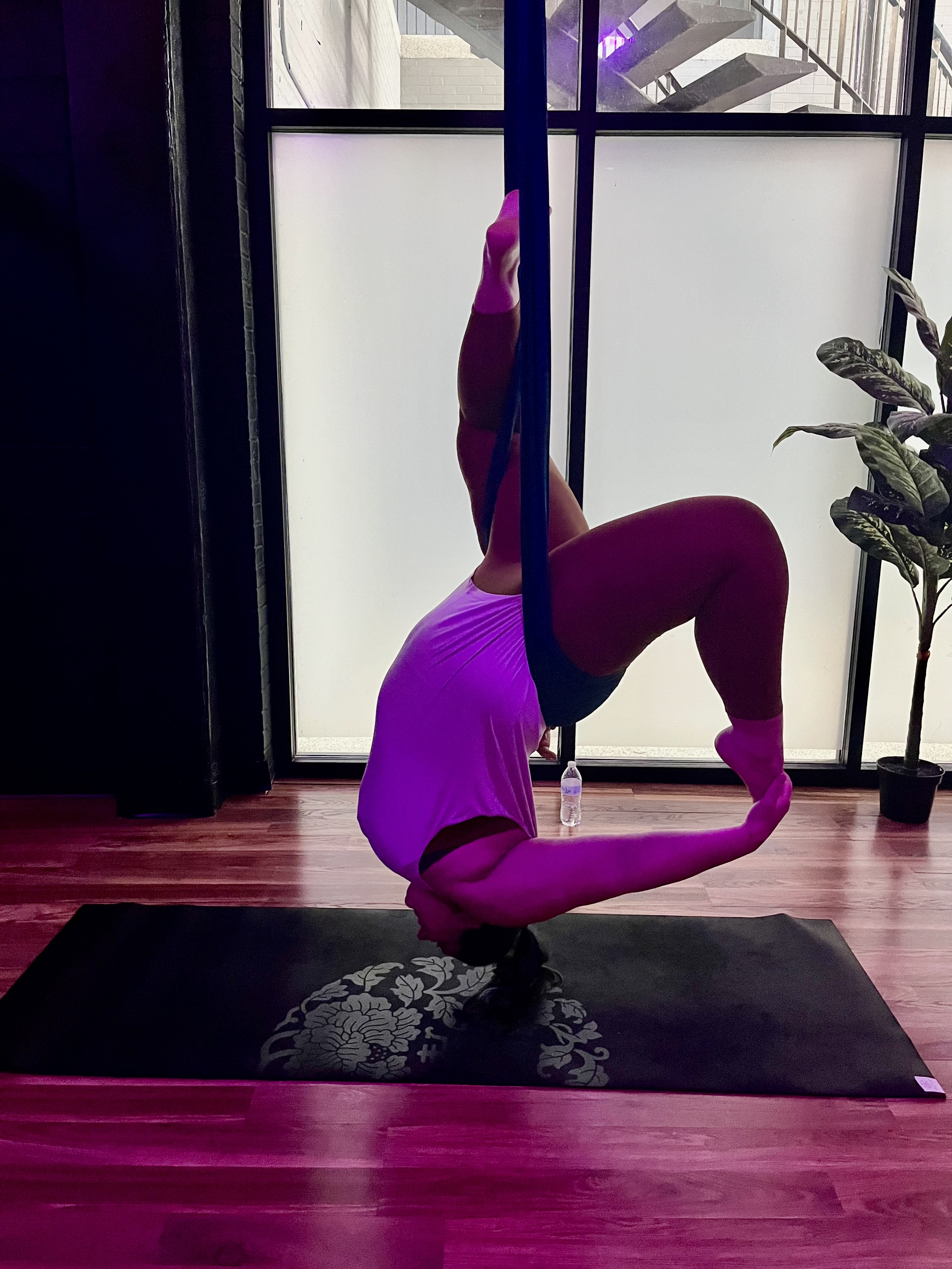 Aerial representing food, body and movement